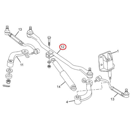 SPOJOVACIA TYČ RIADENIA STREDNÁ
