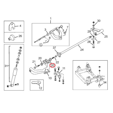 SILENTBLOK RAMENA PREDNY SPODNÝ
