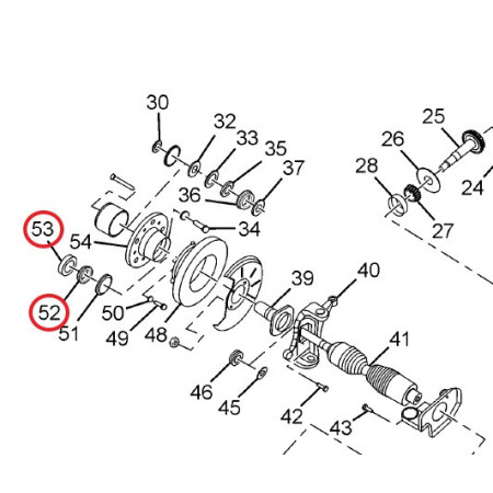 LOŽISKO PREDNÉ VNÚTORNÉ 4X4 ECONOMY