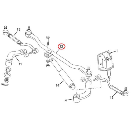 SPOJOVACIA TYČ RIADENIA STREDNÁ