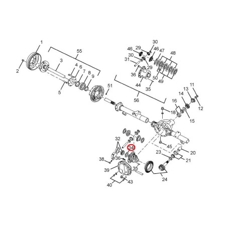 DIF. ZADNÝ - PODLOŽKA LOŽISKA DIF. ( 0.010")
