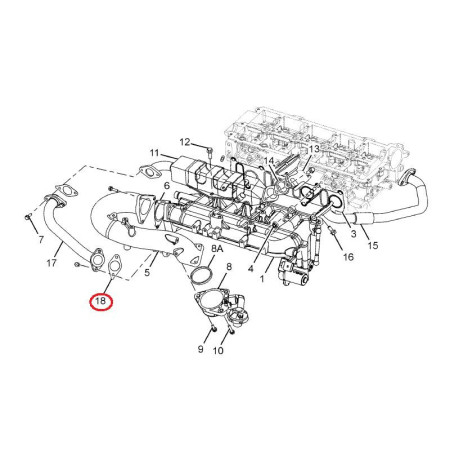TESNENIE EGR RÚRA DO CHLADICA EGR