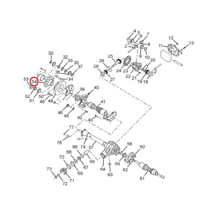 NÁBOJ KOLESO PRED. 4X4 ABS
