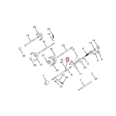 KOLÍK TYČ VIDLICA PREVODOVKA .