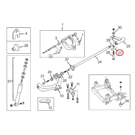VYMEDZOVACIA PODLOŽKA TYČ TORZ.