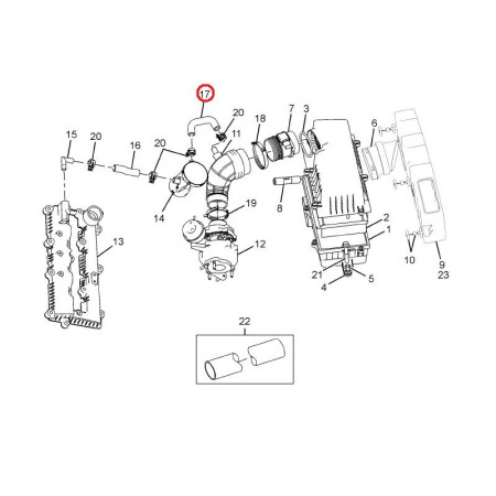 HADICA KU SEP OLEJ AL FILT