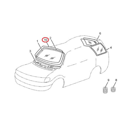 SPODN.  PODPORA ČELNÉHO SKLA