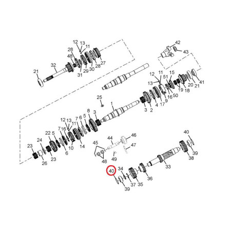 VYMEDZOVACIA PODLOŽKA DOM/OBAL PREVODOVKA 0,050 .