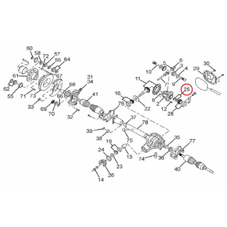 DIF. PREDNÝ - PODLOŽKA LOŽISKA