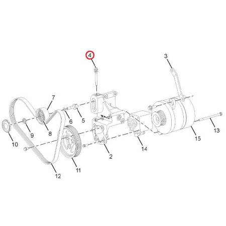 SKRUTKA DRŽIAK ALTERNÁTORA 254715148001