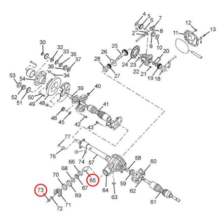 DIF. PREDNÝ - PASTOROK DIF. DILATAČNA PODLOŽKA+MATICA