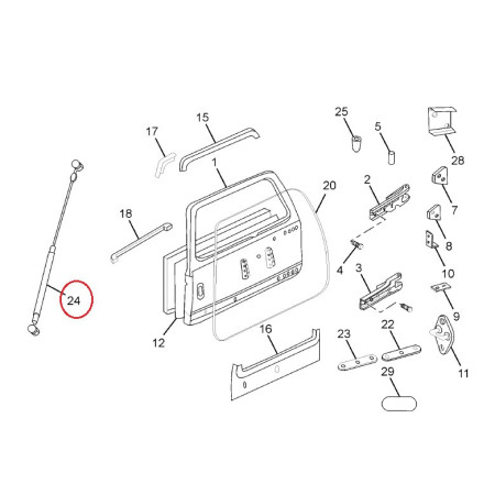 TLMIČ ZADNÝCH DVERÍ 269974300123