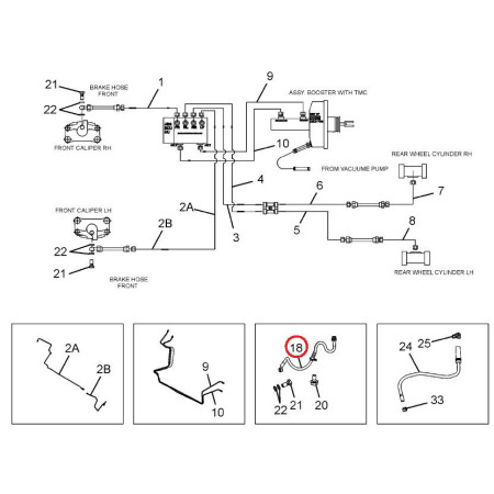 BRZDOVÁ HADIČKA PREDNÁ