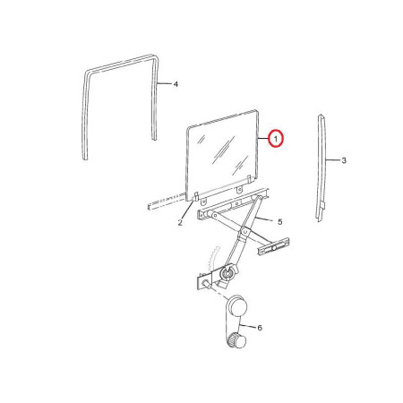 PRAVÉ BOČNÉ SKLO ZADNÉ .