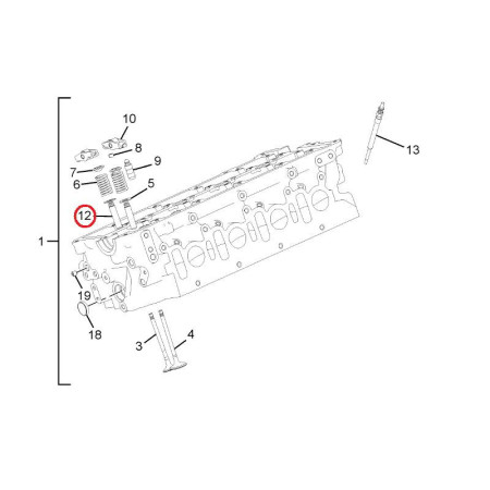 VODÍTKO VENTILU NASÁVANIA A VÝFUKU .