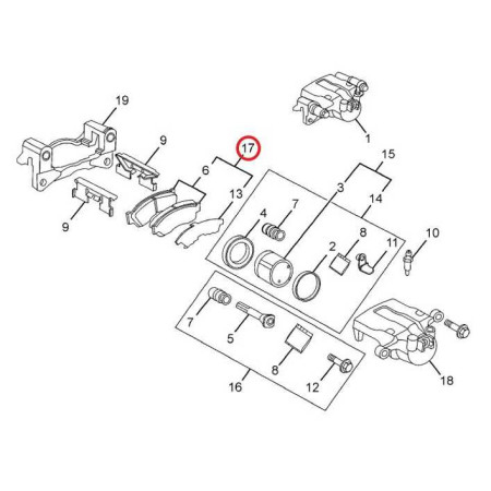 BRZDOVÉ OBLOŽENIE SADA  ECONOMY