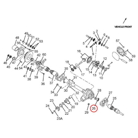 DIF. PREDNÝ - TESNENIE -43085-2