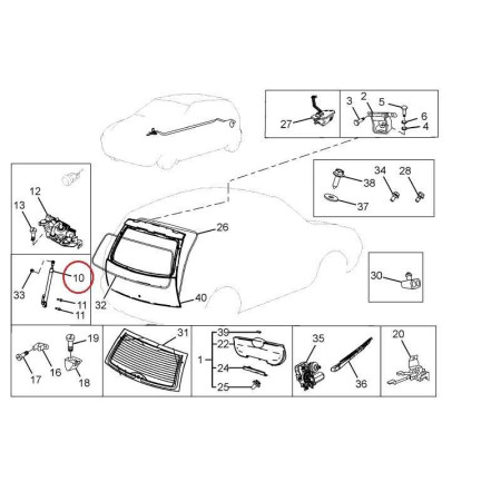 TLMIČ ZADNÝCH DVERÍ PRAVÝ