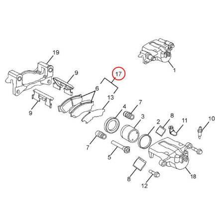 BRZDOVÉ OBLOŽENIE SADA  D Economy