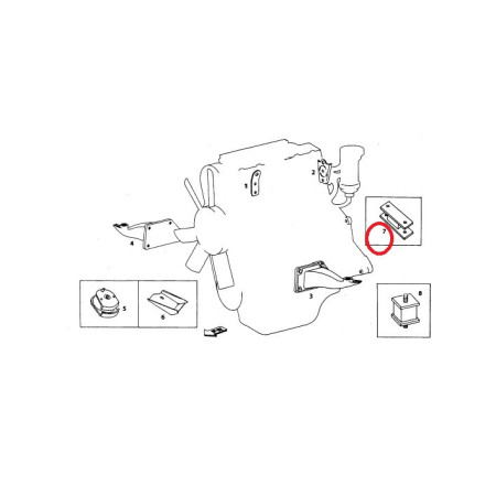 SILENTBLOK MOTORA ZADNÝ 4X2