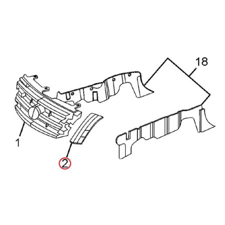 OBKLAD MRIEŽKY ĽAVÁ