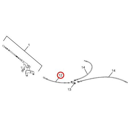 LANKO BRZDA RUČNÁ PREDNÁ - XENON