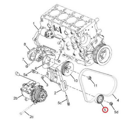 NAPÍNACIA KLADKA - KLIN. REMEŇ (AC+ALT)