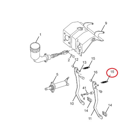 PRUŽINA SPOJK. PEDÁL