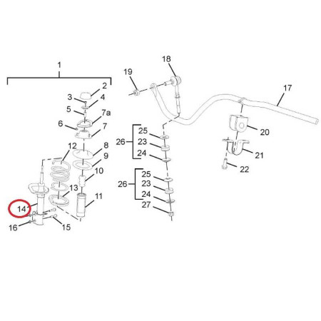 TLMIČ ZADNÝ ĽAVÝ (ABS)