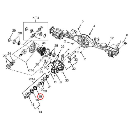 DIF. ZADNÝ - TESNENIE-48292