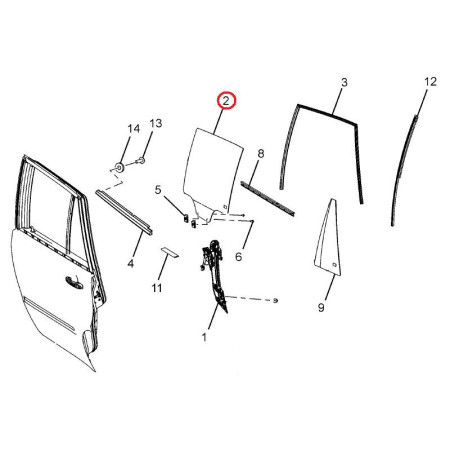 Ľ BOČNÉ SKLO ZADNÉ