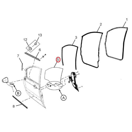 P BOČNÉ SKLO PREDNÉ