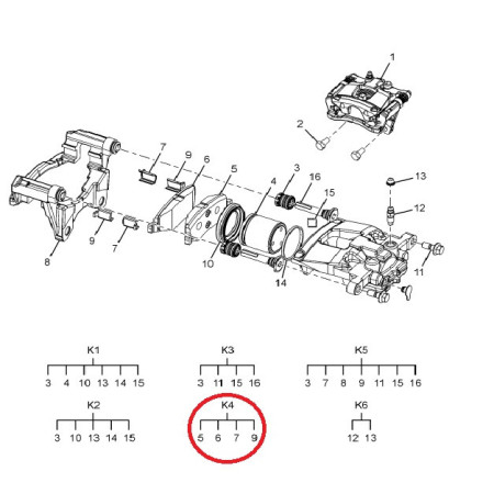 BRZDOVÉ OBLOŽENIE ZADNÉ