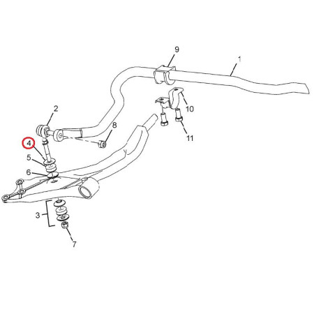 SILENTBL./PÚZDRO TYČ STABIL.PRED.