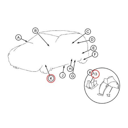 PLASTOVÝ KRYT MOTORA - BOČNÝ