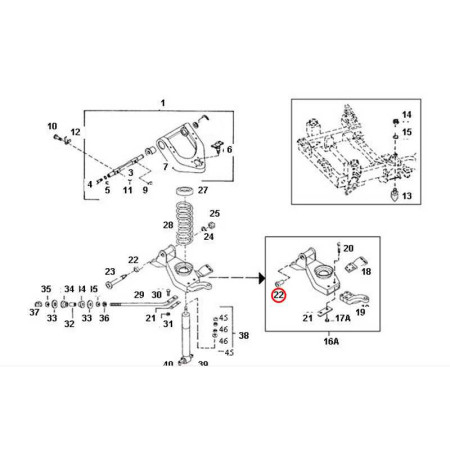 SILENTBLOK DOLNÉHO RAMENA - OLD TYPE