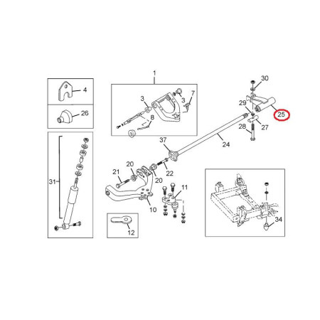 DRŽIAK TORZ.TYČ. LAV