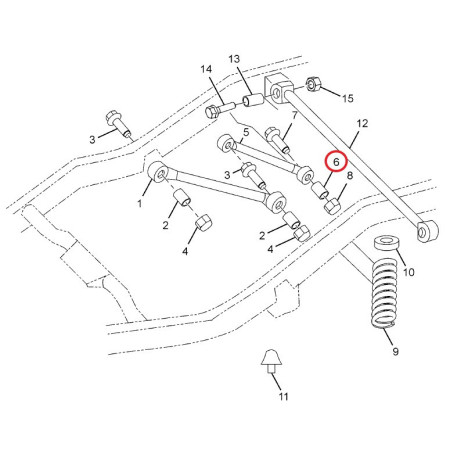 SILENTBLOK ZADNÝ HORNÁ SPOJ. TYČ