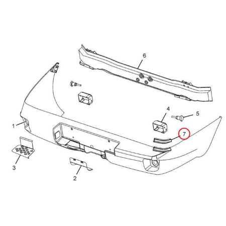 KRYTKA PRAVÁ - ZADNÝ NÁRAZNÍK