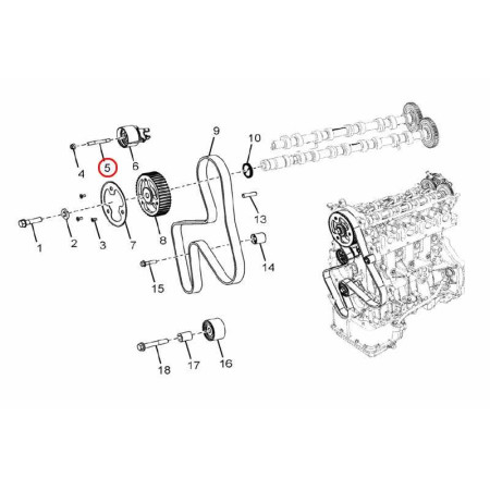 STUD (FOR AUTO TENSIONER)