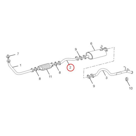 AUSPUFFROHR - MITTLERER