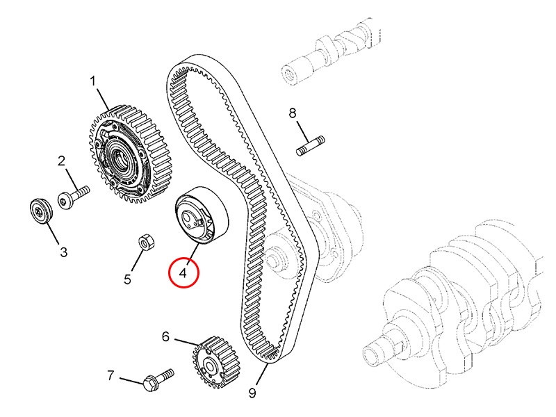 indica vista timing belt