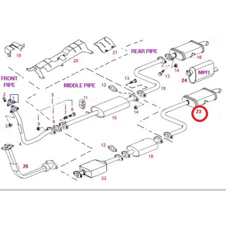 ASSY REAR SILENCER DIESEL Economy
