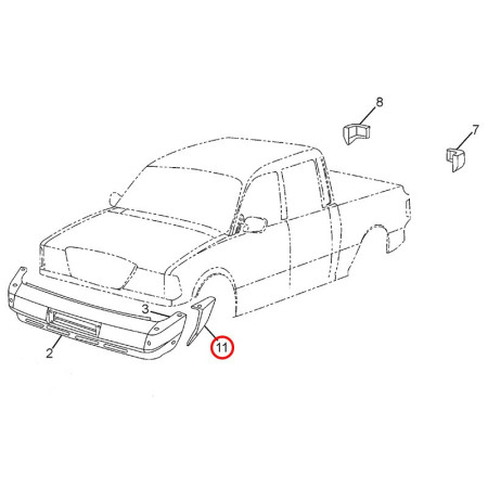 FRONT BUMPER - ASSY.COVER - RH