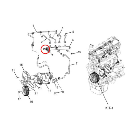 ASSY FUEL RAIL SENSOR