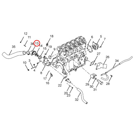 ASSY COVER - THERMOSTAT