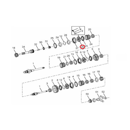 TELESO SYNCHRONNEJ SPOJKY - 1/2 stup.