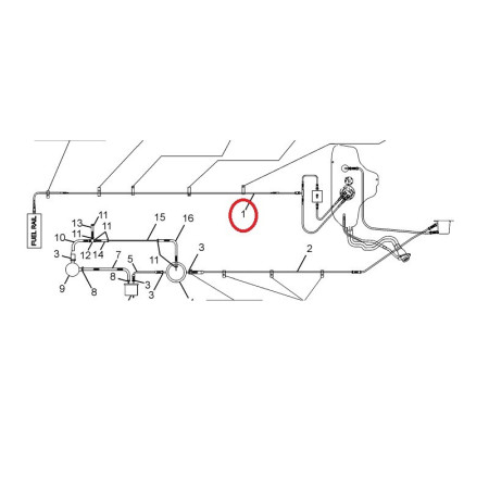 KRAFTSTOF LEITUNG VON FILTER ZUM RAMPE 284247610102