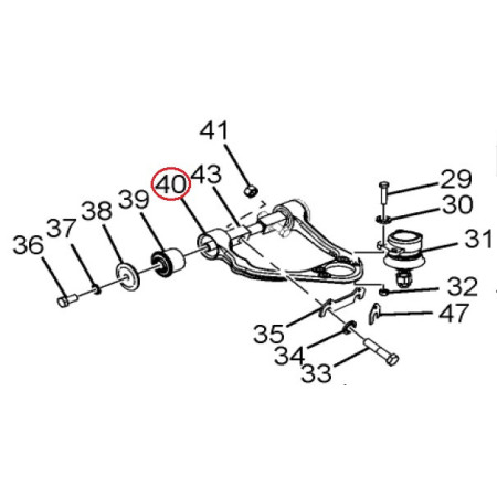 RAMENO PREDNÉ HORNÉ LEVÉ 