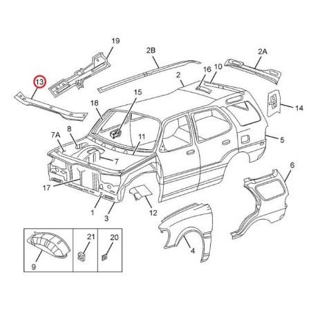 PREDNÉ ČELO - HORNÉ